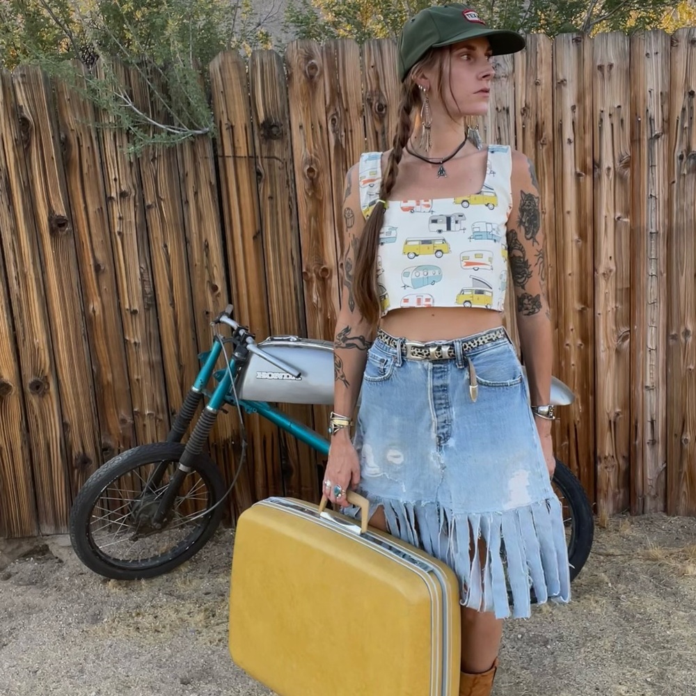 Retro Volkswagen airstream handmade tank top - Picture 3 of 12